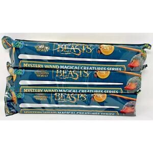 Three (3) Fantastic Beasts Magical Creatures Series 12" Wizard Wand